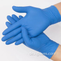 Blaue nitrile Handschuhe tragen ölbeständige Handschuhe